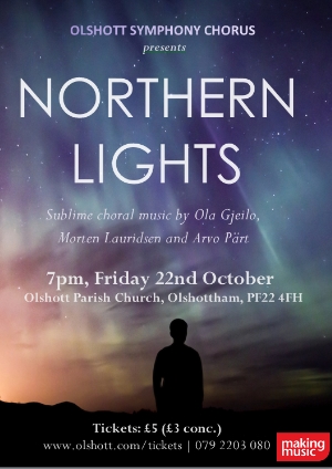 Northern Lights poster template