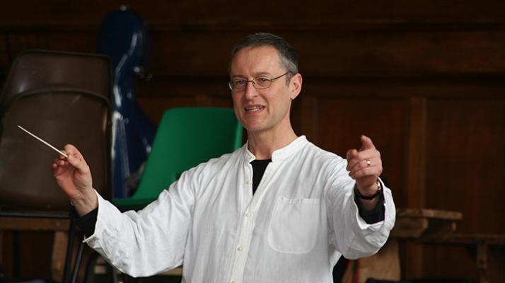 Andrew Jackson conducting the Cobweb Orchestra Andrew Jackson conducting