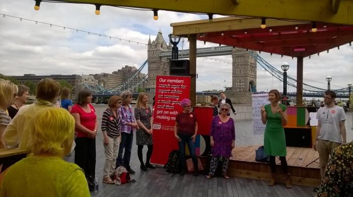 Singers at Music Day in London