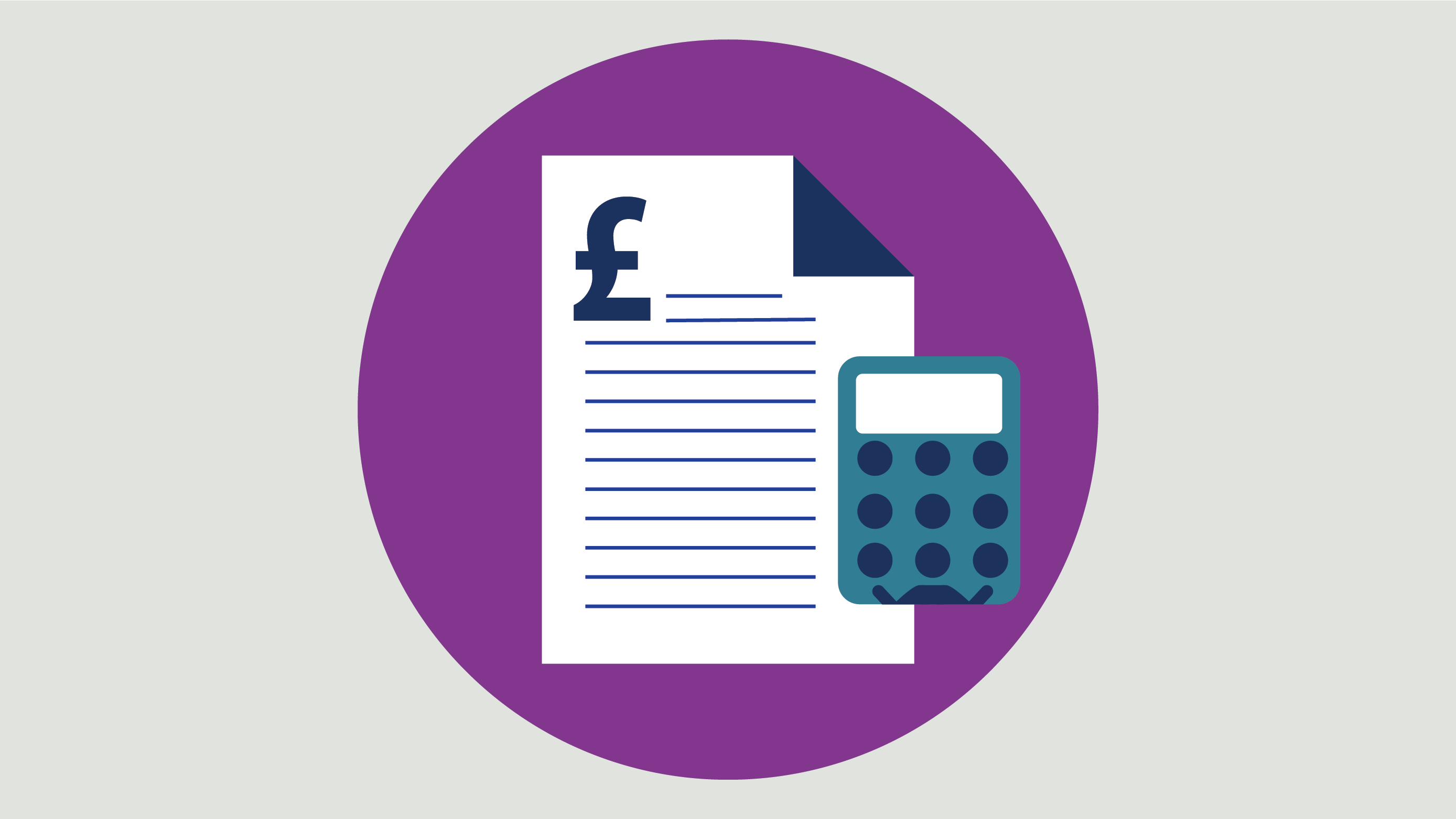 Document with pound symbol and calculator - highlighting creative tax reliefs and financial support for music groups.