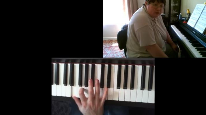 Your Space online live piano student, Rebecca Your Space online live piano lessons