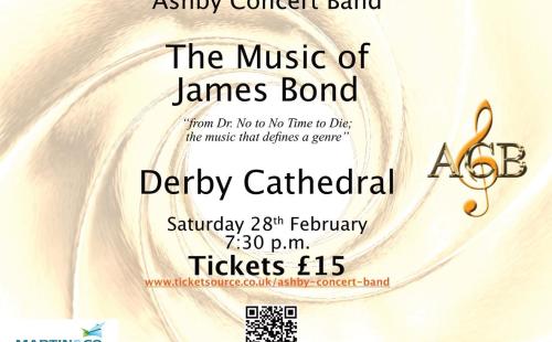 Ashby Concert Band Poster The Music of James Bond