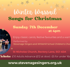 Image derived from our Winter wassail poster giving details/costs