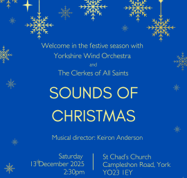 Sounds of Christmas concert poster