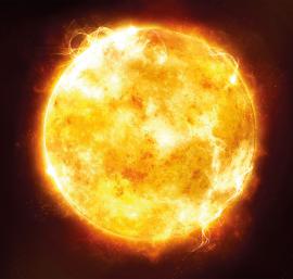 Image of the sun as a symbol of royalty