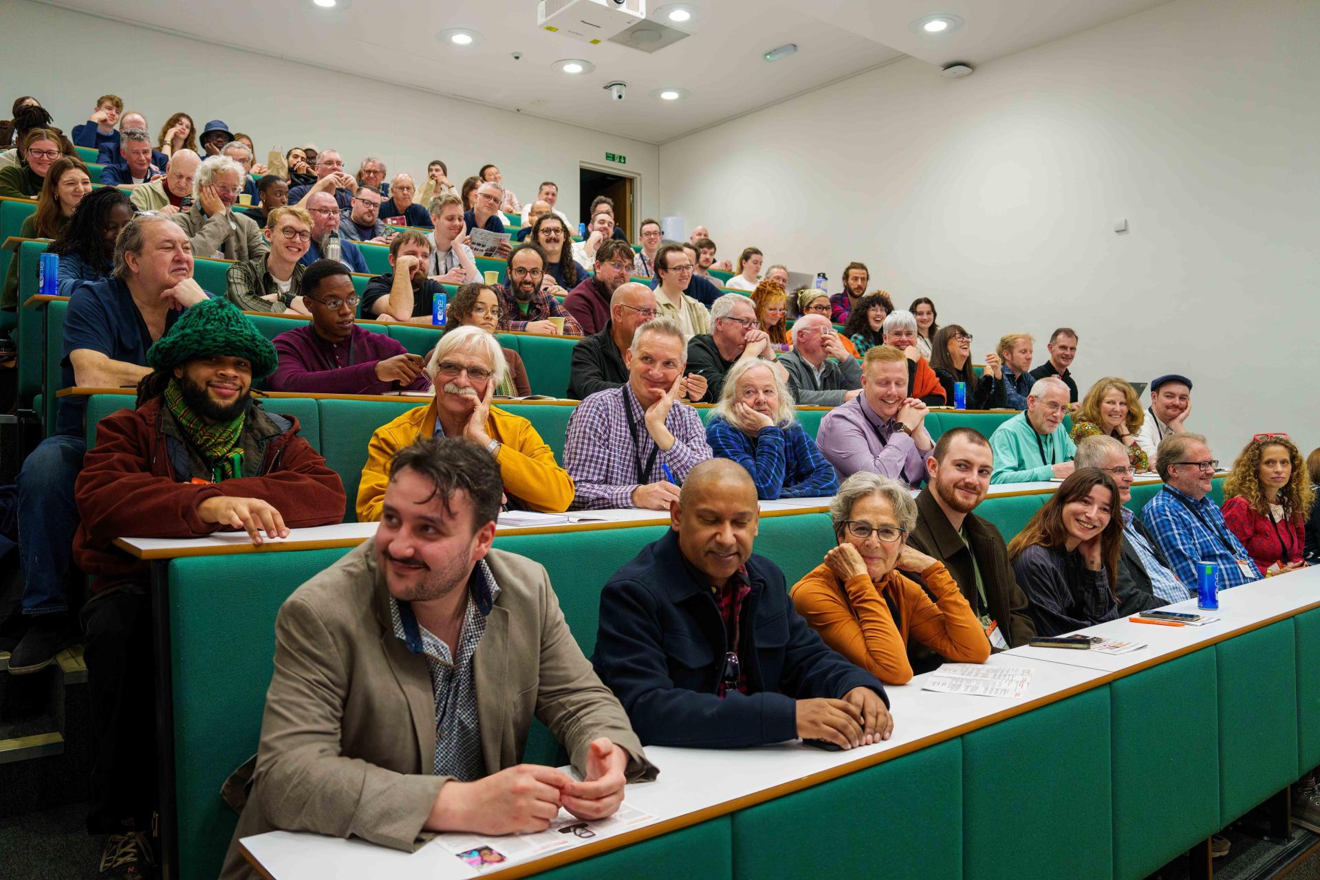 attendees at JPN talk, seated