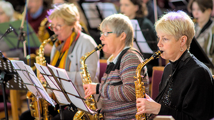 members of ASO play they instruments