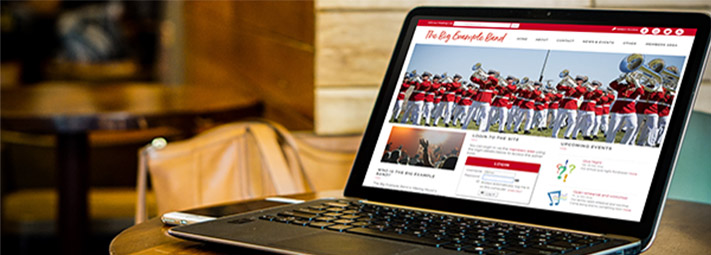 laptop showing the Making Music Platform homepage