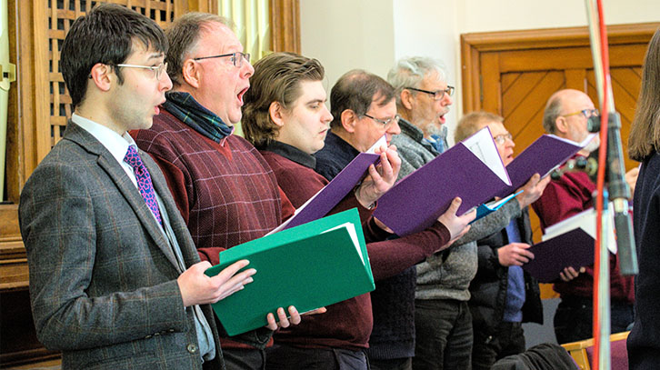 members of ugie voices sing