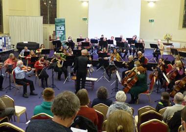 Kirkcaldy Orchestral Society performs for an audience