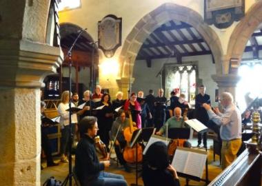 Leeds Baroque Choir & consort with director Peter Holman in St Andrew's Church