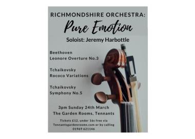 Richmondshire Orchestra Pure Emotion Concert Poster