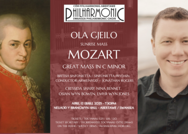 Swansea Philharmonic Choir perform Gjeilo's "Sunrise Mass" and Mozart's "Great Mass in C minor"