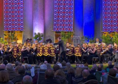 2015: Bury St Edmunds Concert Band perform at the Last Night of the Proms