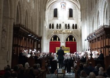 Dartington Community Choir perform at Buckfast Abbey